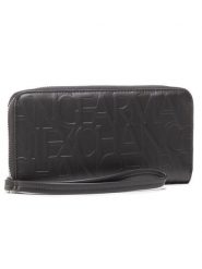 Armani Exchange Portfel 948451 CC793 00020 Czarny. Czarne portfele damskie Armani Exchange, bez wzorów, ze skóry. Za 239.99 zł.