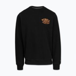 Bluza męska Pitbull Crewneck Guardian Angel. Czarne bluzy sportowe męskie PITBULL, l, bez wzorów, z bawełny, bez kaptura, na fitness i siłownię. Za 229.99 zł.