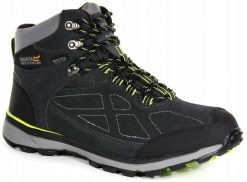 Buty trekkingowe męskie Samaris Suede Regatta. Czarne trekkingi męskie Regatta, przed kolano, trekkingowe. Za 292.49 zł.