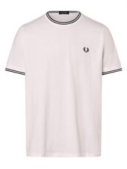 Fred Perry T-shirt Mężczyźni Bawełna biały, XL. Białe t-shirty męskie Fred Perry, m, bez wzorów, z bawełny, bez kołnierzyka. Za 299.95 zł.