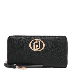 Portfel Liu Jo. Czarne portfele damskie Liu Jo, bez wzorów. Za 339.99 zł.