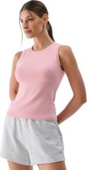 Koszulka damska 4F F132 jasny róż 4FWMM00TSLEF132 56S M. Czerwone t-shirty damskie 4f, m, bez wzorów, bez kołnierzyka. Za 45.37 zł.