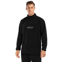 Bluza z grubego polaru do sportów zimowych męska Shadow. Czarne bluzy męskie SIROKO, m, bez wzorów, z elastanu, bez kaptura, narciarskie. Za 217.00 zł.
