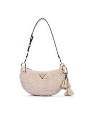 Guess Torebka Katie HWWG22 53180 Kremowy. Białe torebki do ręki damskie Guess, z aplikacjami, z materiału, bez dodatków. Za 494.99 zł.