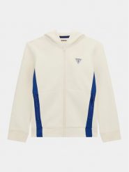 Guess Bluza L4RQ08 KB212 Biały Regular Fit. Białe bluzy dla chłopców Guess, z aplikacjami, z syntetyku, bez ramiączek, bez kaptura. Za 239.99 zł.