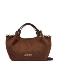 LOVE MOSCHINO Torebka JC4221PP0PKF131A Brązowy. Brązowe torebki do ręki damskie Love Moschino, bez wzorów, z materiału, bez dodatków. Za 919.99 zł.