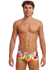 Kąpielówki Funky Trunks Ink Jet - trunki męskie. Brązowe kąpielówki męskie FUNKY TRUNKS, l, bez wzorów, z materiału, do pływania. Za 139.00 zł.