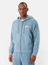 Guess Jeans Bluza M6GQB6 KCPR1 Niebieski Boxy Fit. Niebieskie bluzy męskie Guess Jeans, m, z aplikacjami, z bawełny, bez kaptura. Za 439.99 zł.