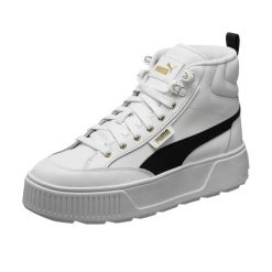 Damskie Skórzane Buty Sportowe Karmen O Średnim Kroju. Białe obuwie sportowe damskie Puma, bez wzorów, z gumy, trekkingowe. Za 526.00 zł.