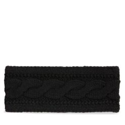 Opaska materiałowa LAUREN RALPH LAUREN. Czarne czapki i kapelusze damskie Lauren Ralph Lauren, bez wzorów, z materiału. Za 249.99 zł.