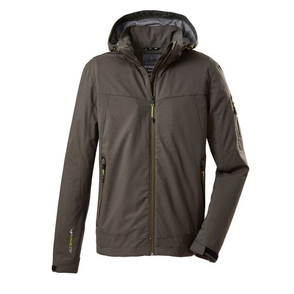 Kurtka męska Killtec - Vojak MN SOFTSHELL JCKT B. Brązowe kurtki męskie KILLTEC, m, bez wzorów, z softshellu, sportowe, bez kaptura. Za 449.99 zł.