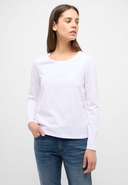 MUSTANG ELLY DAMSKI T-SHIRT Z DŁUGIM RĘKAWEM LONGSLEEVE LOGO GENERAL WHITE 1013931 2045. Białe t-shirty damskie Mustang, xl, bez wzorów, bez kołnierzyka. Za 89.99 zł.