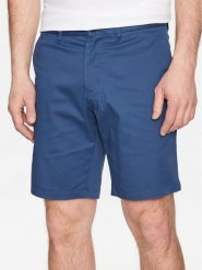 Tommy Hilfiger Szorty materiałowe Brooklyn MW0MW23563 Granatowy Regular Fit. Niebieskie szorty męskie Tommy Hilfiger, m, bez wzorów, z bawełny. Za 209.99 zł.