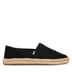 Espadryle Toms. Czarne espadryle damskie Toms, bez wzorów, bez obcasa, bez zapięcia. Za 319.99 zł.