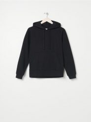Bluza z kapturem - czarny. Czarne bluzy sportowe damskie Sinsay, l, bez wzorów, z dresówki, z kapturem. Za 35.99 zł.