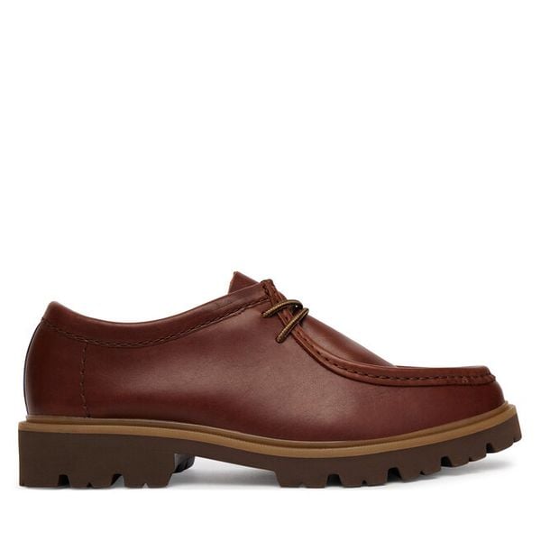 Półbuty Clarks. Brązowe półbuty na co dzień męskie Clarks, bez zapięcia. Za 377.99 zł.