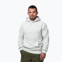 Bluza męska Pitbull Orlando Hooded. Białe bluzy sportowe męskie PITBULL, m, bez wzorów, z bawełny, bez kaptura, na fitness i siłownię. Za 219.99 zł.