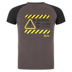 Chłopięca bawełniana koszulka Kilpi SALO-JB. Czarne t-shirty dla chłopców Kilpi, bez wzorów, z bawełny, bez ramiączek. Za 50.25 zł.