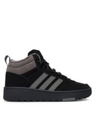 Adidas Sneakersy Hoops 4.0 Mid Shoes Kids JQ7903 Czarny. Czarne buty sportowe chłopięce Adidas, bez wzorów, ze skóry, bez zapięcia. Za 239.99 zł.
