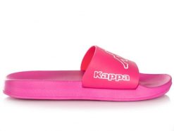 Klapki damskie sportowe Kappa KRUS. Białe klapki damskie Kappa, bez wzorów, z materiału, sportowe, bez obcasa. Za 59.00 zł.