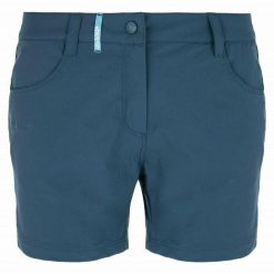 Damskie lekkie szorty outdoorowe Kilpi BREE-W. Niebieskie szorty damskie Kilpi, bez wzorów, z materiału. Za 138.03 zł.