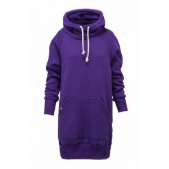 Bluza sportowa z kapturem damska DEEP TRIP Luzak. Fioletowe bluzy damskie DEEP TRIP, l, bez wzorów, z bawełny, z kapturem. Za 369.00 zł.