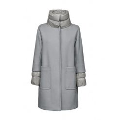 Kurtka GEOX W DIAMANTA Szary. Szare kurtki damskie Geox, bez wzorów, z polaru, bez kaptura. Za 761.99 zł.