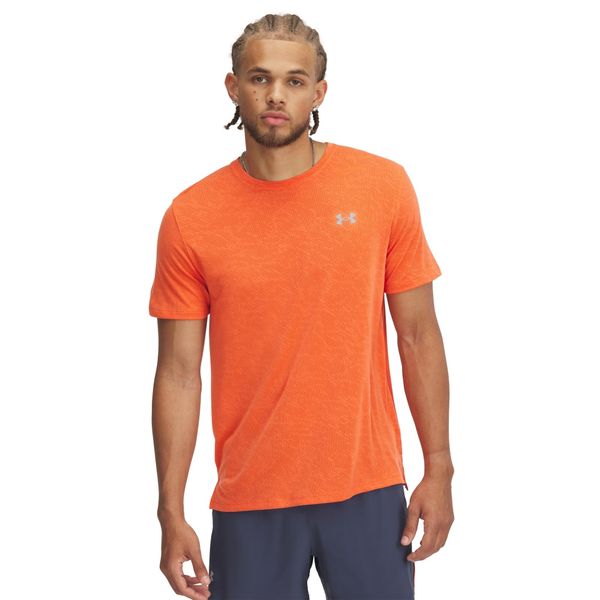 Koszulka Under Armour Launch Camo. Brązowe koszulki sportowe męskie Under Armour, xl, bez wzorów, z materiału, bez kołnierzyka, bez ramiączek, do biegania. Za 263.00 zł.