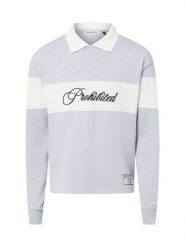 Prohibited bluza polo Mężczyźni Materiał dresowy szary, S. Szare bluzy męskie Prohibited, l, bez wzorów, z dresówki, bez kaptura. Za 399.95 zł.