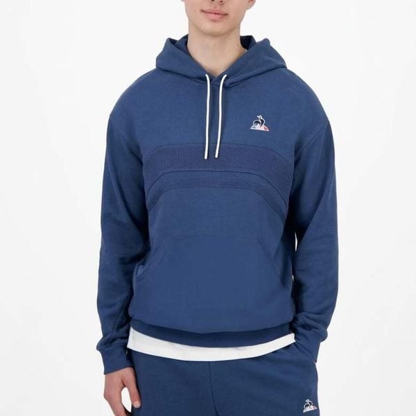 Bluza polarowa LE COQ SPORTIF 2520871L Niebieski. Niebieskie bluzy męskie le coq sportif, l, bez wzorów, z polaru, z kapturem. Za 262.99 zł.
