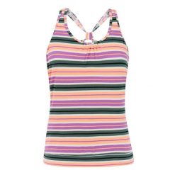 Damski top do kostiumu kąpielowego Protest Mixzester. Fioletowe topy damskie Protest, s, bez wzorów, z materiału, bez kołnierzyka, bez ramiączek. Za 287.00 zł.