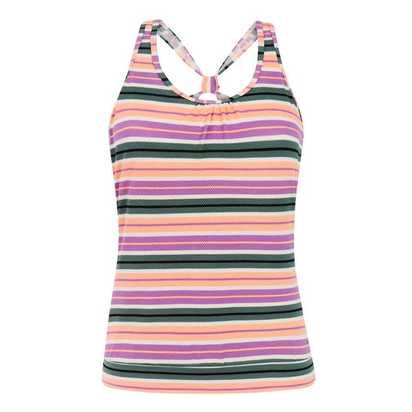Damski top do kostiumu kąpielowego Protest Mixzester. Fioletowe topy damskie Protest, s, bez wzorów, z materiału, bez kołnierzyka, bez ramiączek. Za 287.00 zł.