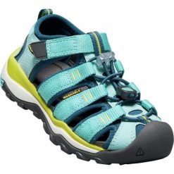 Keen Sandały Dziecięce Newport Neo h2 C-Aqua Sea/Legion Blue Us 8 (Eu 24). Niebieskie sandały dziewczęce Keen, z gumy, bez zapięcia. Za 289.00 zł.