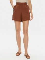 Gap Szorty materiałowe 582942-00 Brązowy Regular Fit. Brązowe szorty damskie GAP, xl, bez wzorów, z materiału. Za 229.99 zł.