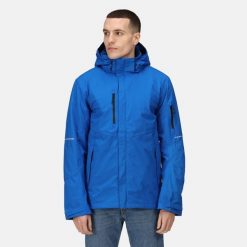 Męska kurtka X-Pro Exosphere Shell. Niebieskie kurtki męskie Regatta, na zimę, m, bez wzorów, z materiału, z kapturem. Za 589.99 zł.