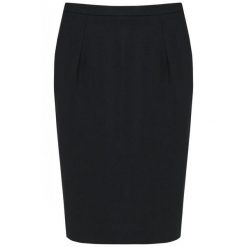 Damska prosta spódnica Kariban Premium. Czarne spódnice damskie KARIBAN, bez wzorów, eleganckie, proste. W wyprzedaży za 269.50 zł.