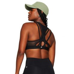 Biustonosz dla kobiet Fabletics Principal High Impact. Niebieskie biustonosze FABLETICS, bez wzorów, z materiału. Za 297.55 zł.