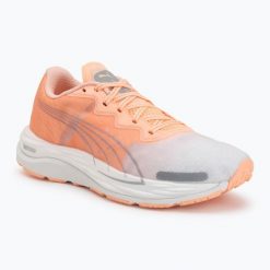 Buty do biegania damskie Puma Velocity Nitro 2. Brązowe obuwie sportowe damskie Puma, bez wzorów, z materiału, do biegania. Za 369.99 zł.