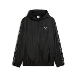 Puma Kurtka Ess Tape Windbreaker 68462901. Czarne kurtki męskie Puma, xl, bez wzorów, bez kaptura. Za 180.99 zł.