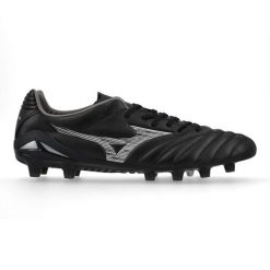 Buty piłkarskie Mizuno Monarcida Neo Pro MD. Czarne buty sportowe męskie Mizuno, bez zapięcia, do piłki nożnej. W wyprzedaży za 466.00 zł.