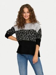 ONLY Sweter Jade 15294969 Szary Regular Fit. Szare swetry damskie Only, m, bez wzorów, z syntetyku, bez kołnierzyka, bez ramiączek, bez kaptura. Za 149.99 zł.