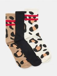 Skarpetki w panterkę 3 pack - wielobarwny. Skarpety damskie Sinsay, bez wzorów. Za 15.99 zł.