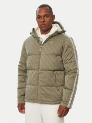Guess Kurtka zimowa Z5BL02 WFIQ2 Zielony Regular Fit. Zielone kurtki męskie Guess, na zimę, l, z aplikacjami, z syntetyku, bez kaptura. Za 954.99 zł.