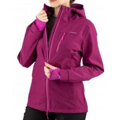 Kurtka trekkingowa damska Viking Trek Pro przeciwdeszczowa hardshell. Czerwone kurtki damskie Viking, m, bez wzorów, z hardshellu, bez kaptura. Za 470.09 zł.
