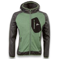 Bluza Ande Bregaglia Dorośli. Zielone bluzy męskie ANDE, s, bez wzorów, z elastanu, bez kaptura, trekkingowe. Za 348.99 zł.