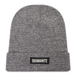 Czapka Diamante Wear. Szare czapki i kapelusze damskie Diamante Wear, na zimę, bez wzorów. Za 69.99 zł.