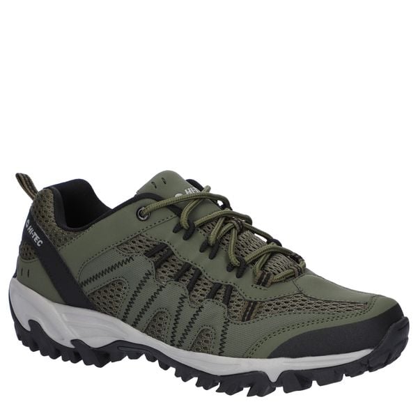 Buty trekkingowe męskie Hi-Tec Jaguar. Zielone trekkingi męskie Hi-tec, trekkingowe. Za 396.00 zł.