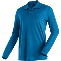 Koszulka polo z długim rękawem Maier Sports Ulrich. Niebieskie bluzki z długim rękawem męskie Maier Sports, l, bez wzorów, z materiału, klasyczne, bez ramiączek. Za 271.00 zł.