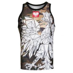 Koszulka sportowa bez rękawów męska Tank top rashguard EXTREME HOBBY POLSKA CAMO. Brązowe koszulki sportowe męskie EXTREME HOBBY, l, bez wzorów, z elastanu, sportowe, bez kołnierzyka. Za 139.00 zł.