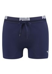Spodenki kąpielowe męskie Puma Swim Men Logo Swim Trunk. Niebieskie kąpielówki męskie Puma, m, bez wzorów, z elastanu, krótkie, na fitness i siłownię. Za 121.99 zł.